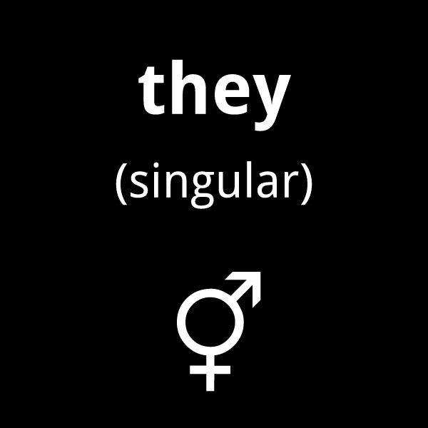 bigender non-binary singular they symbol